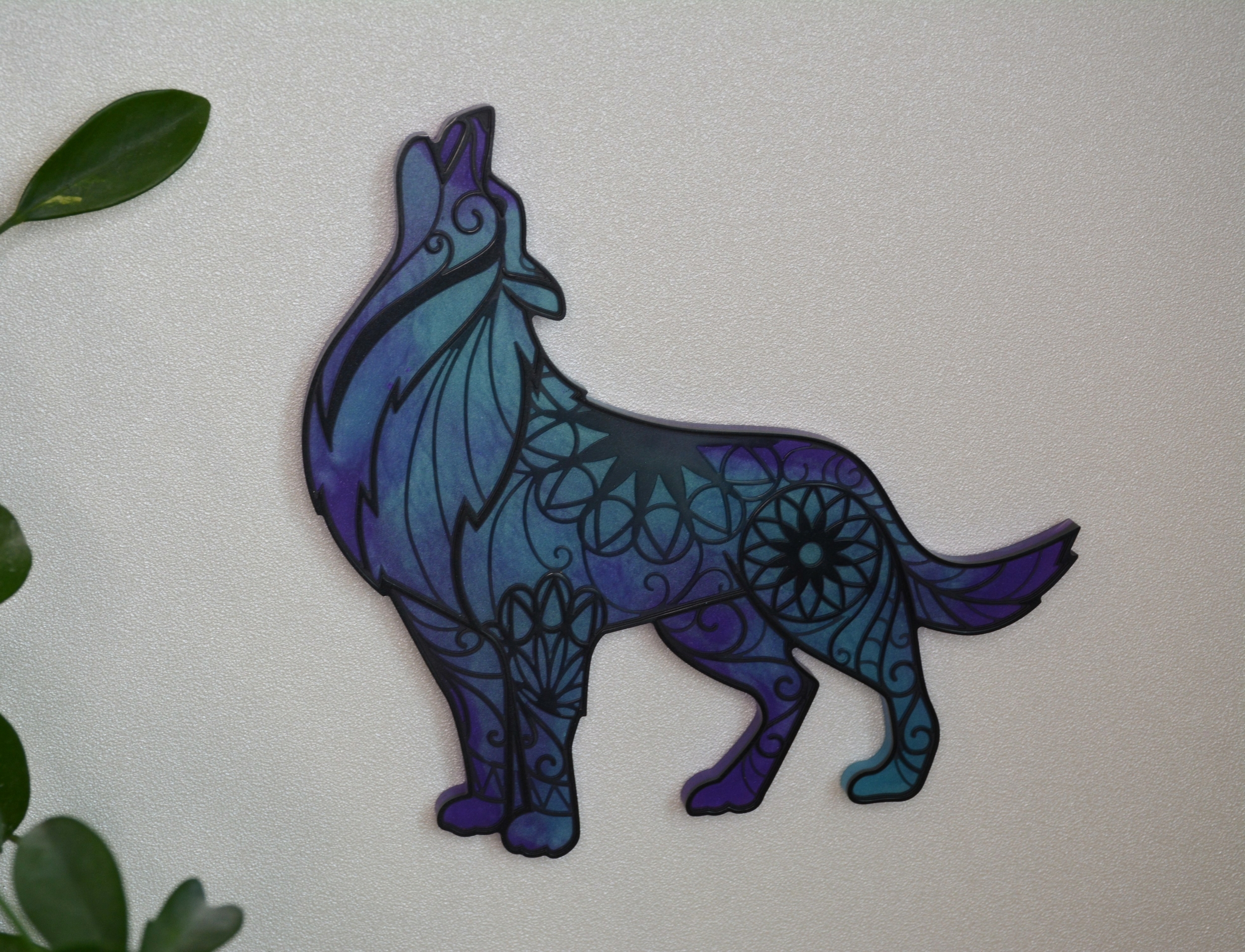 Loup bleu et violet 1