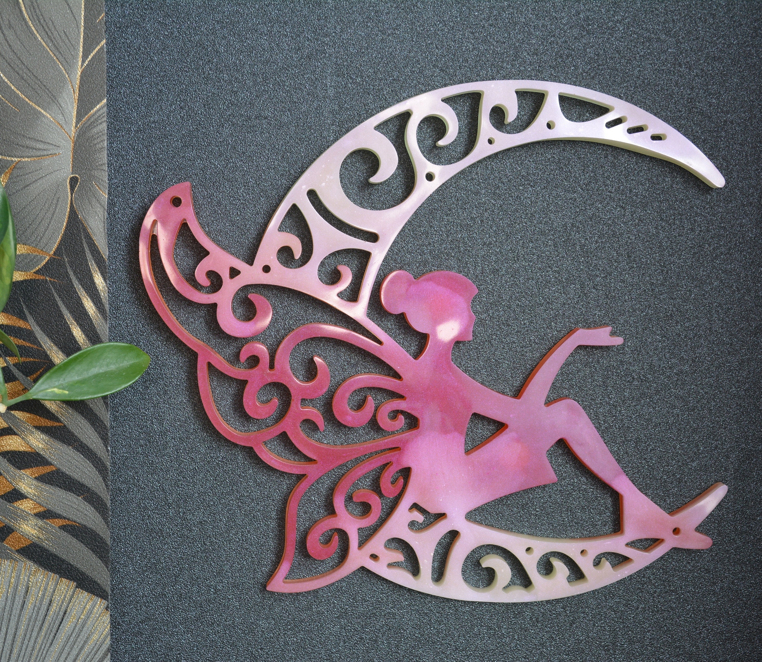Fée blanc et rose