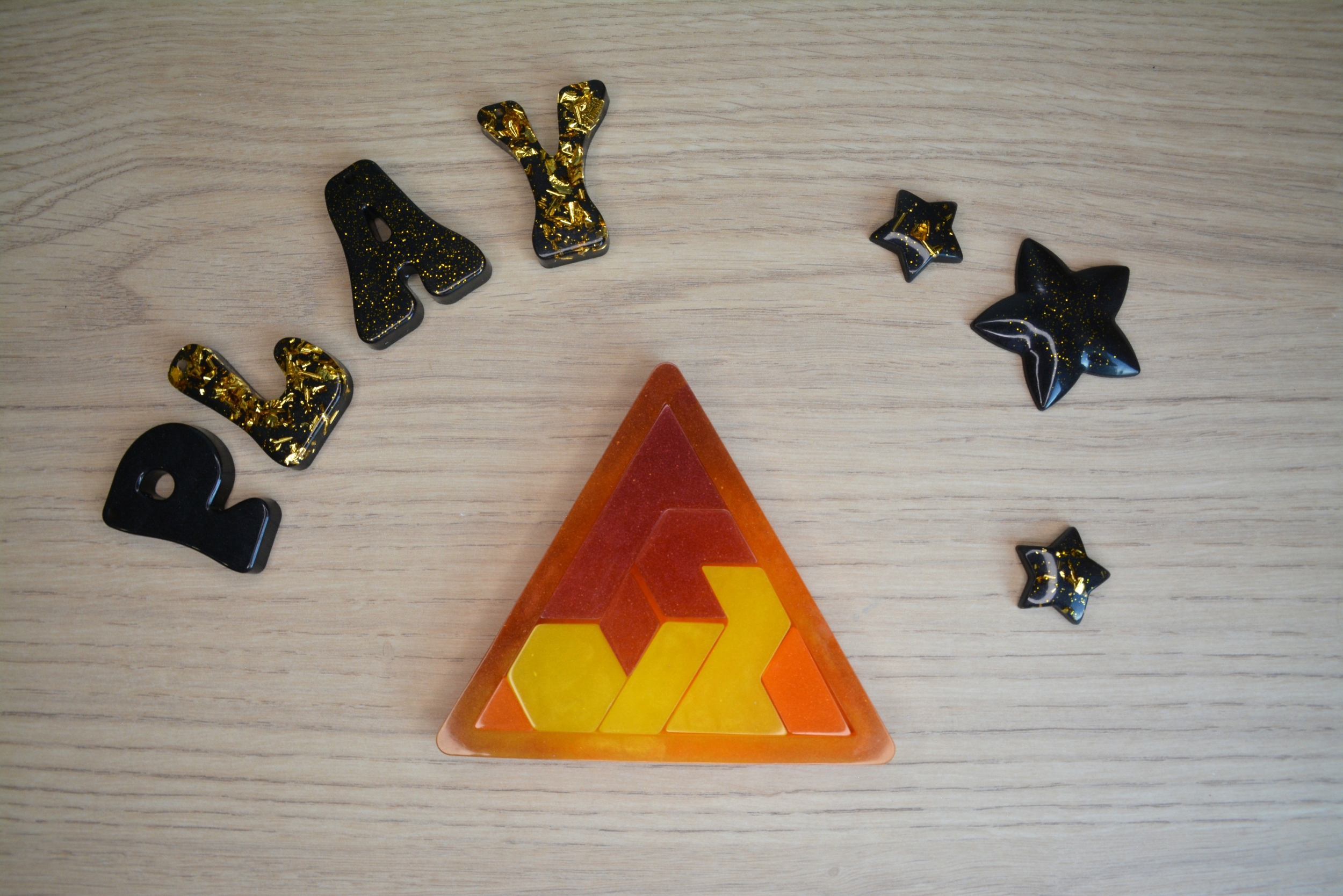 Rouge, orange et jaune