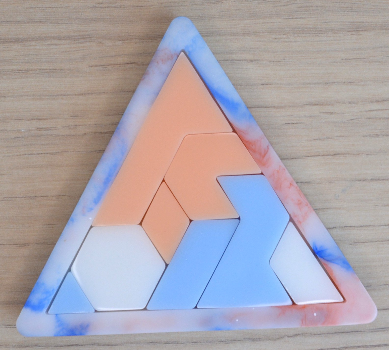 Bleu, orange et blanc 1