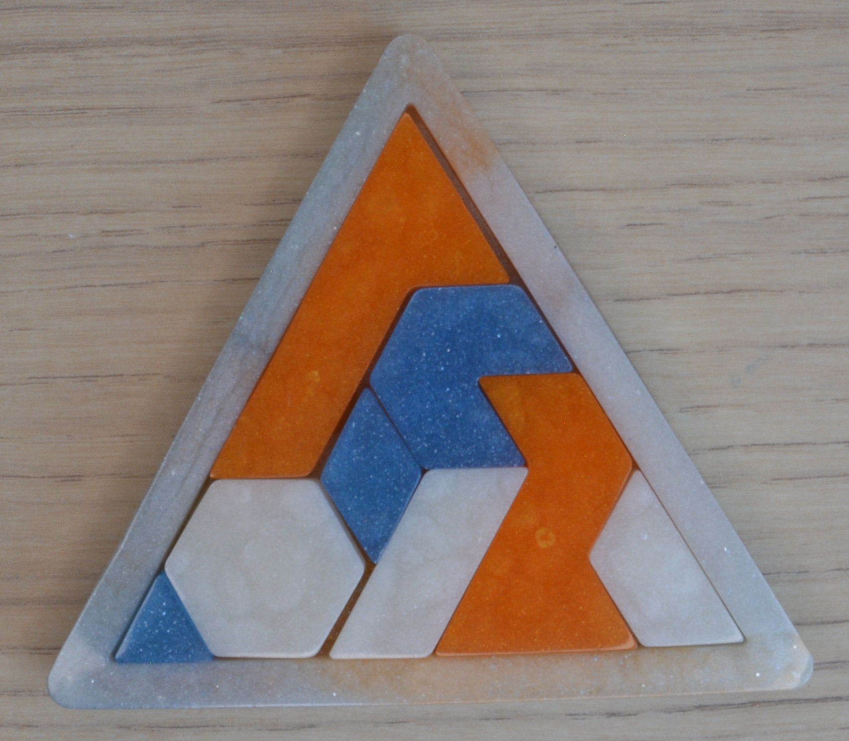 Orange, bleu et blanc 1