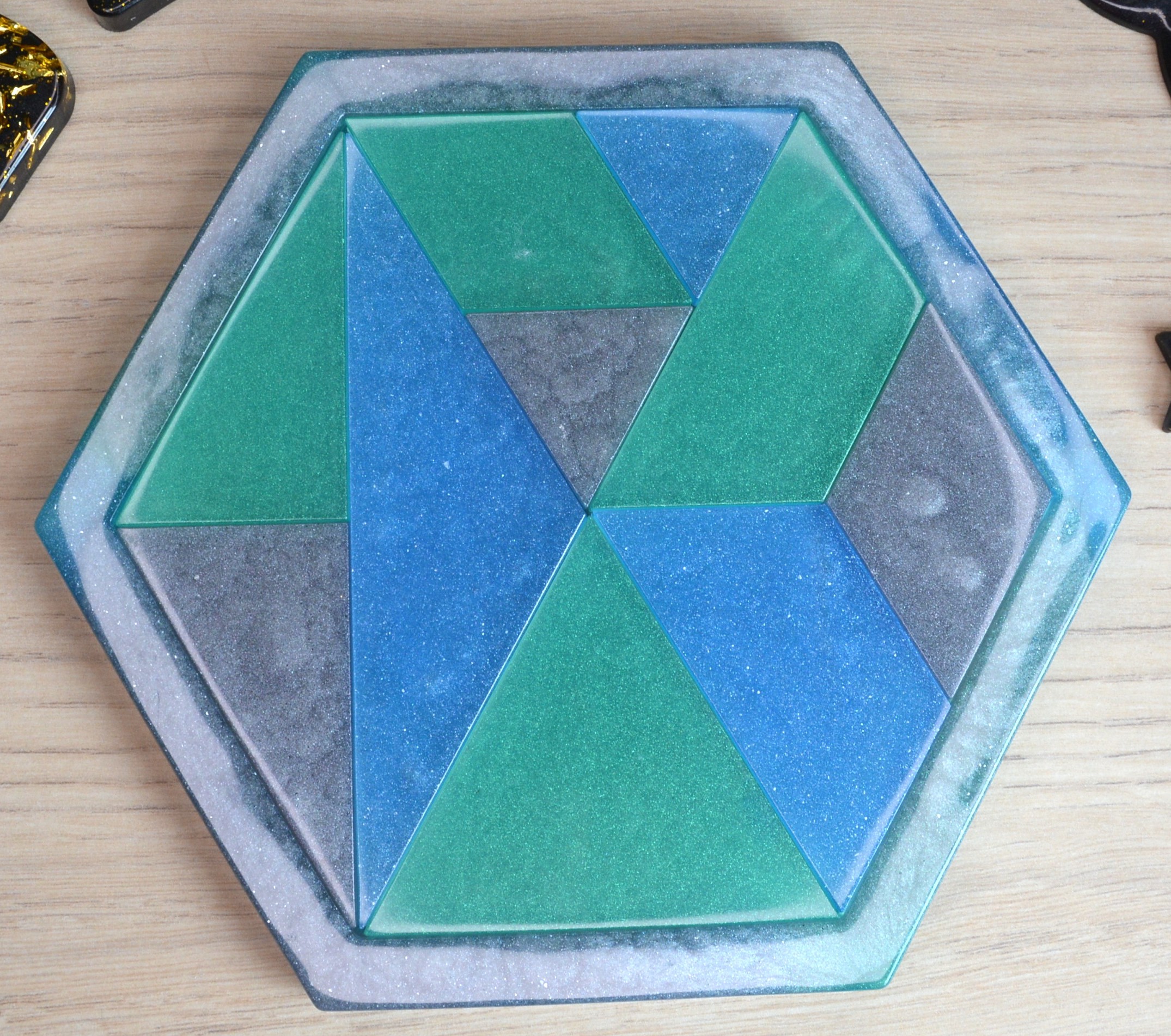 Bleu, vert et gris 1