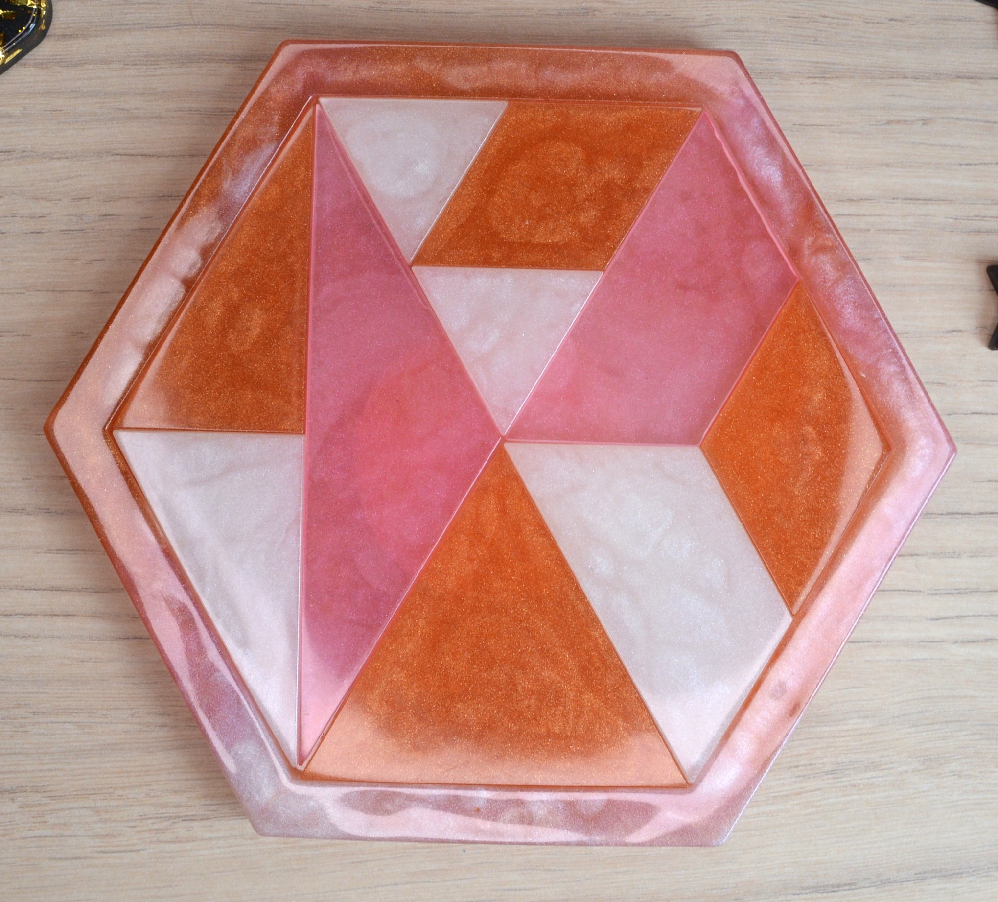 Rose, bronze et blanc 1