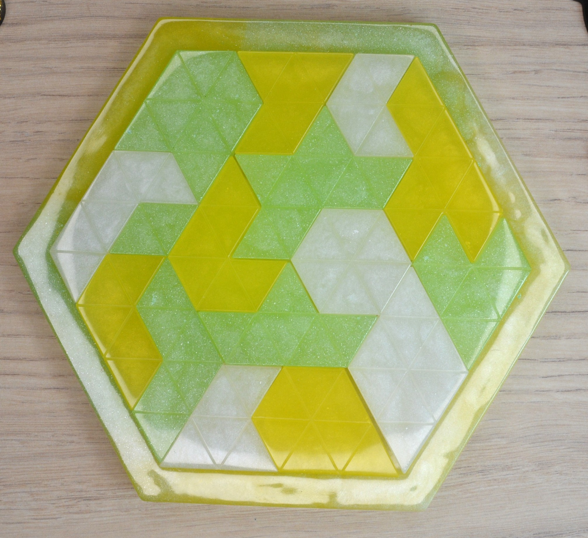 Vert, jaune et blanc 1