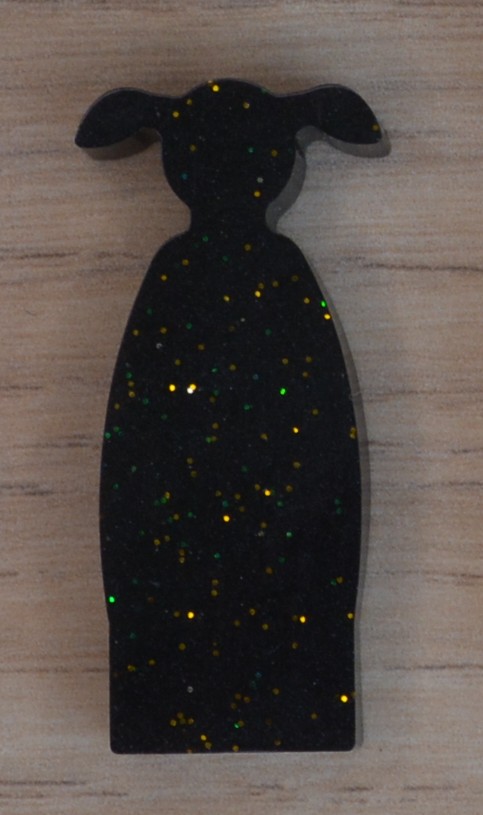 Noir paillettes or 1
