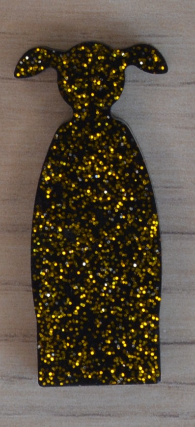 Noir paillettes or 2