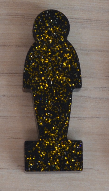Noir paillettes or 2