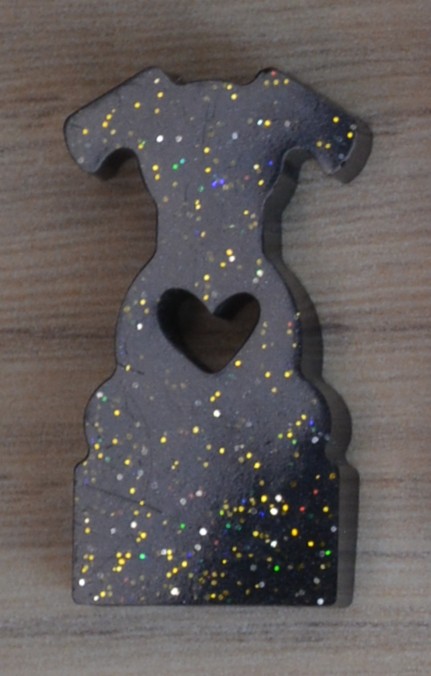 Noir paillettes or 1