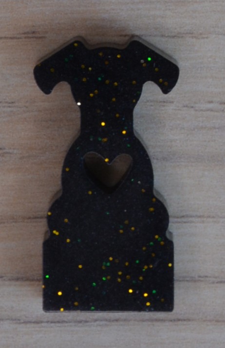 Noir paillettes or 2