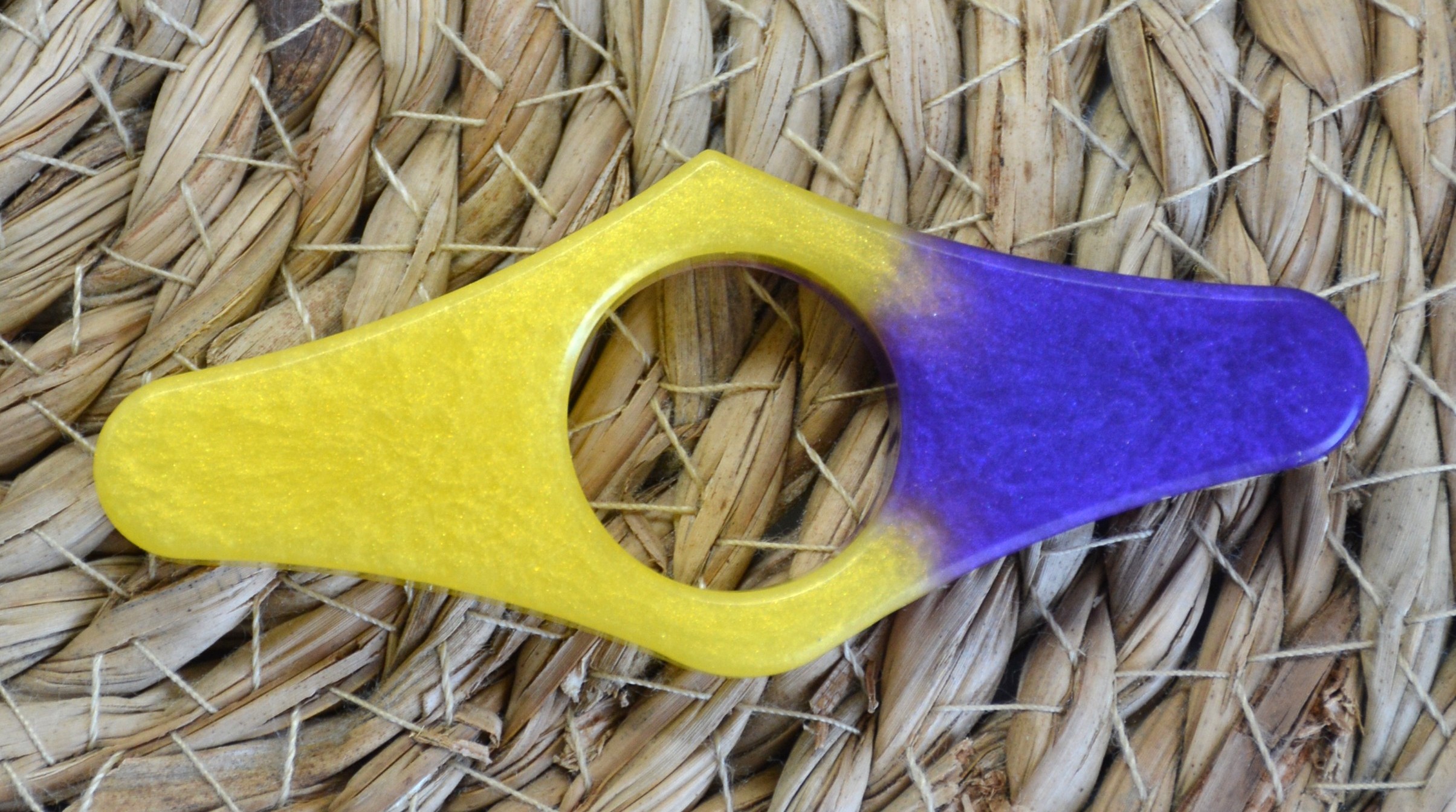 Bague de lecture jaune violet