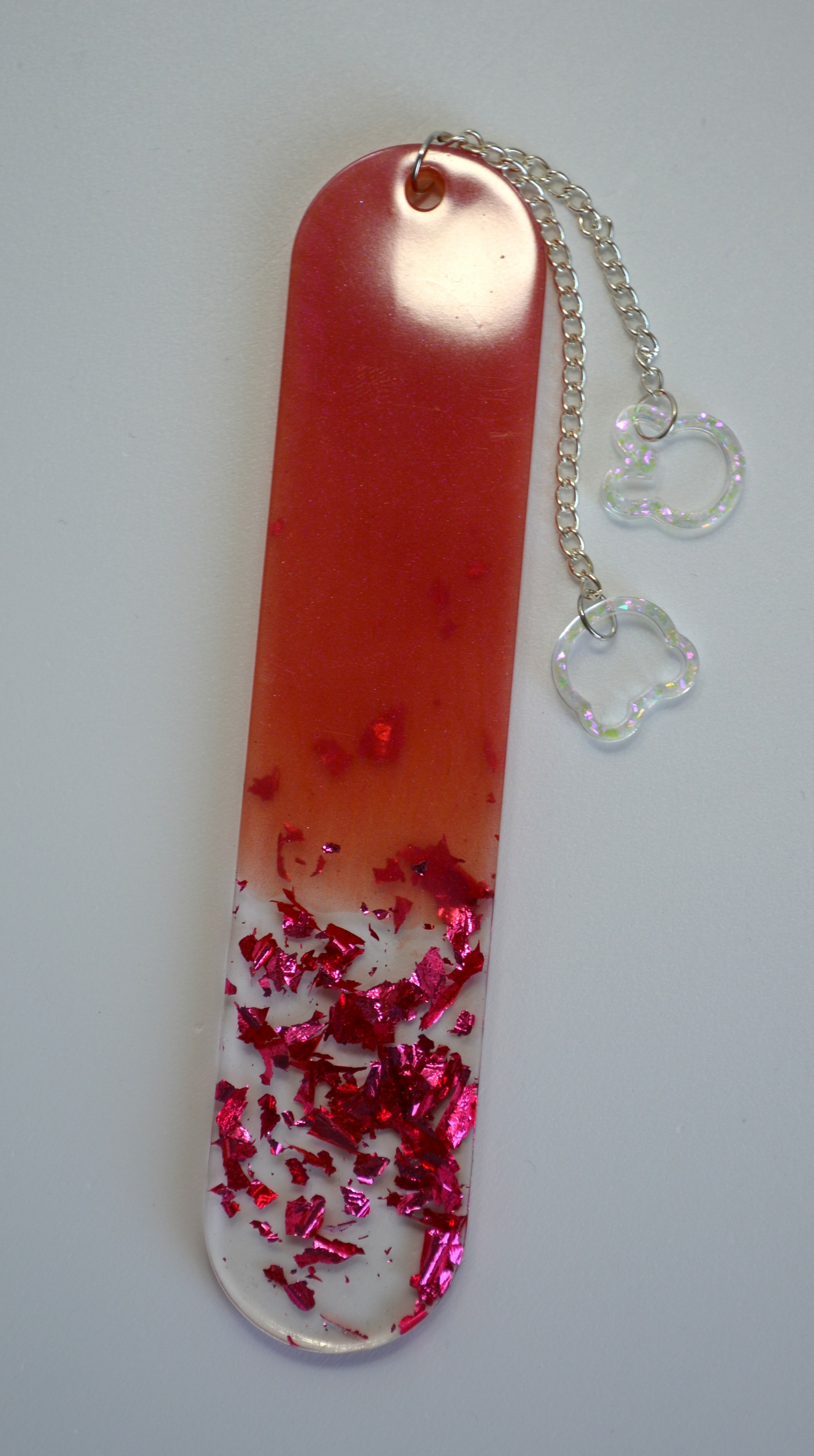 Marque page rose foncé