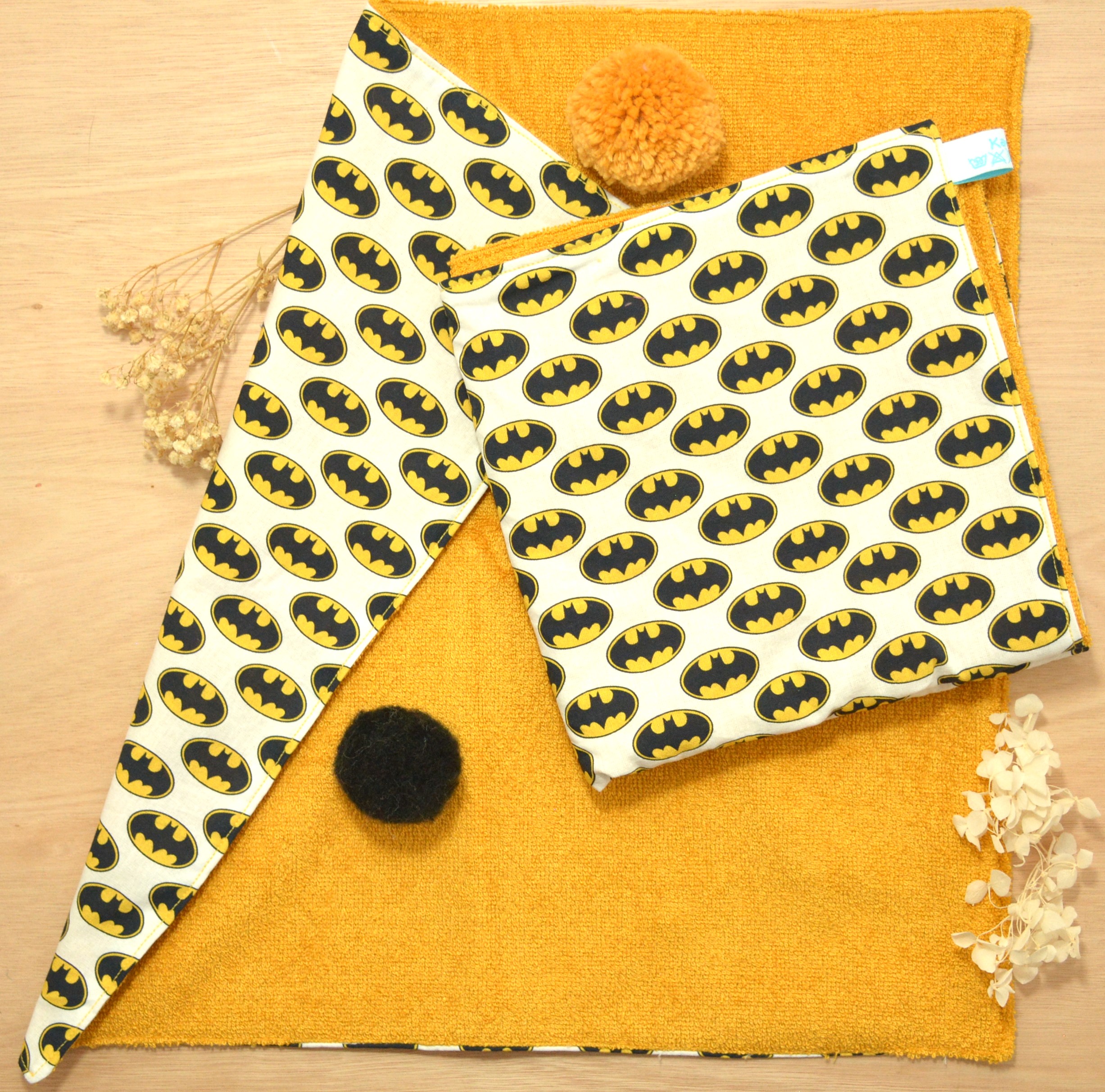 serviette de toilette enfant batman