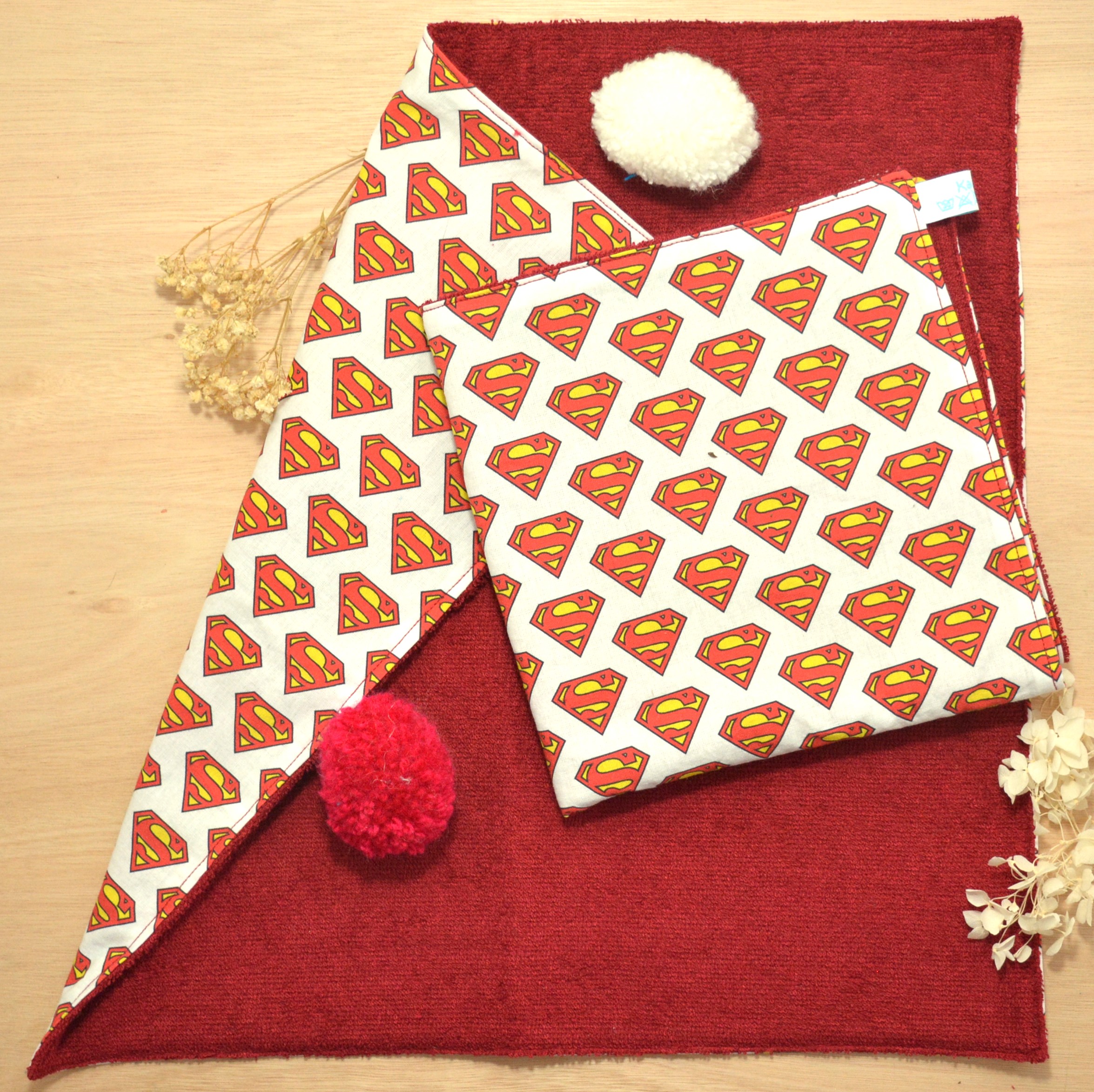 serviette de toilette enfant superman