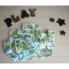 Dominos paillettes bleue et verte