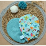 Gant de toilette enfant petits monstres