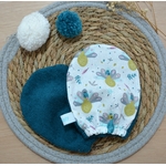 Gant de toilette enfant paon