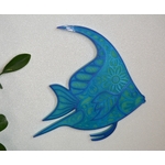 Poisson vert, bleu et violet