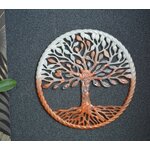 arbre de vie blanc et bronze
