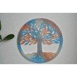 arbre de vie bleu et rose