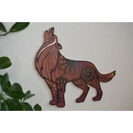 Loup rouge et or