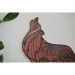 Loup rouge et or 1
