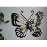 Papillon noir et or 1