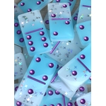 Dominos bleu et paillettes étoiles 1