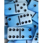 Dominos bleu et blanc 1