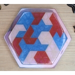 Rose, bleu et blanc 1