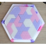 Violet, rose et blanc 1