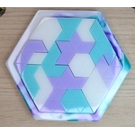 Violet, vert et blanc 1