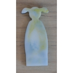 Marbré jaune et bleu