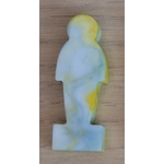 Marbré jaune et bleu