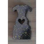 Noir paillettes or 1