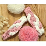 barrette enfant rose poudré et blanc