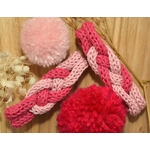 barrette enfant framboise et rose poudré