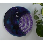 Calendrier bleu violet noir 1