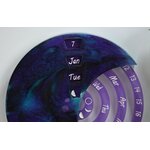 Calendrier bleu violet noir 3