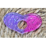 Bague coeur rose violet