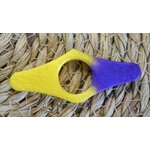 Bague de lecture jaune violet