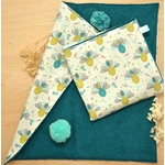 serviette de toilette enfant paon