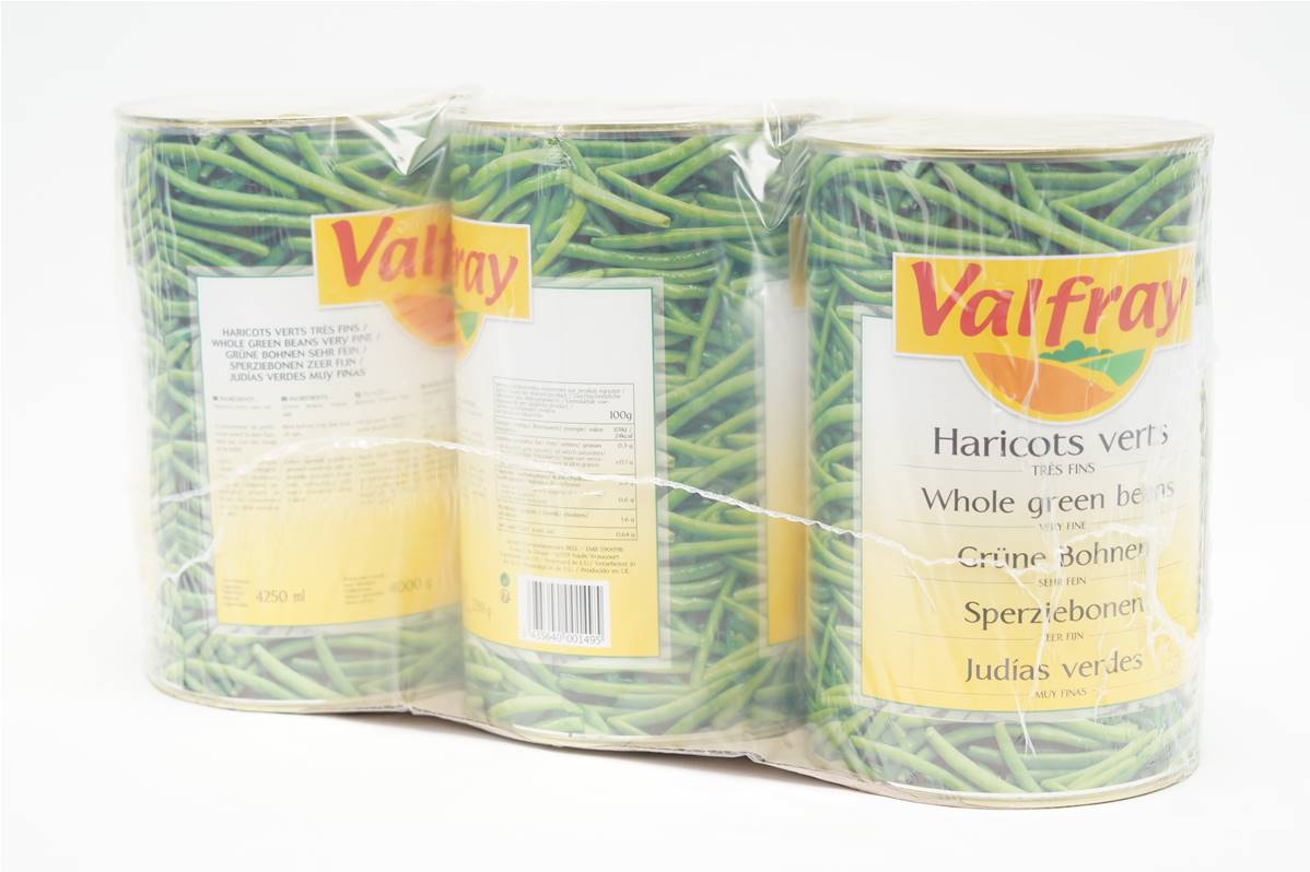 Haricot vert très fins Valfray boite 5/1 pack de 3