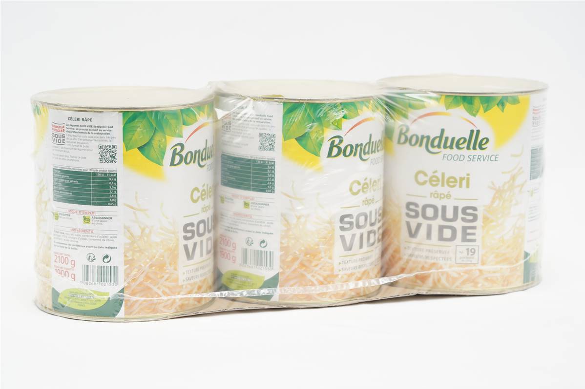 Céleri rapé sous vide boite 4/1 pack de 3