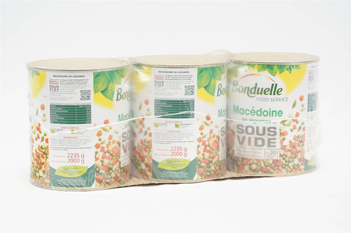 Macédoine sous vide boite 4/1 pack de 3