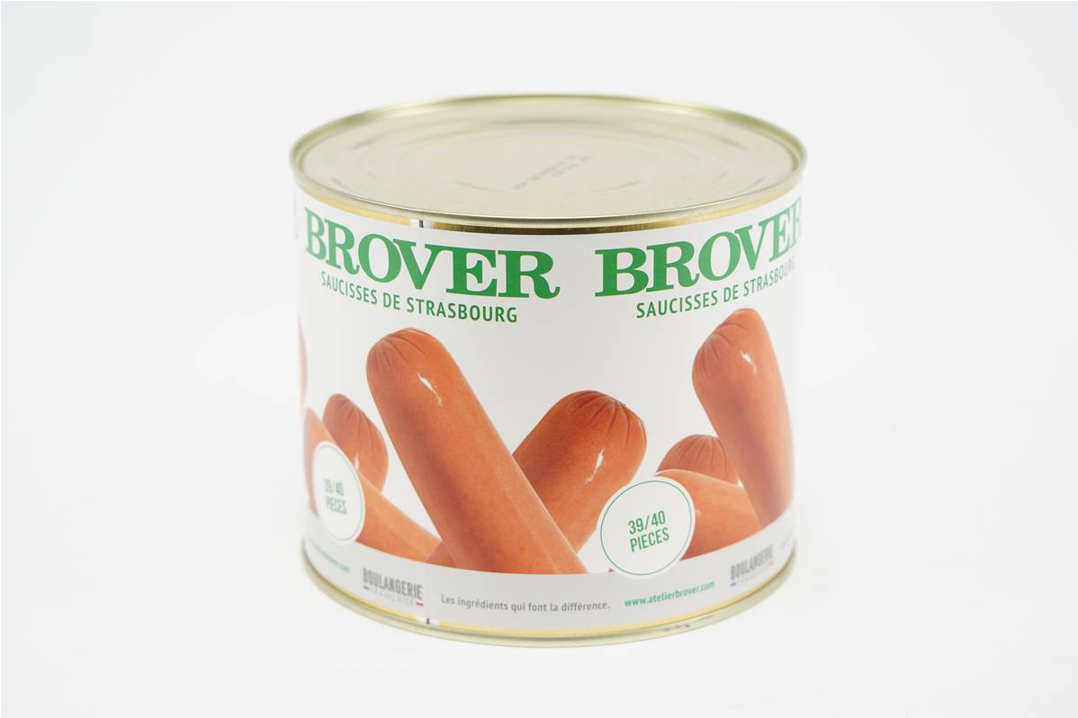 Saucisses de Strasbourg boite 2,5 litre