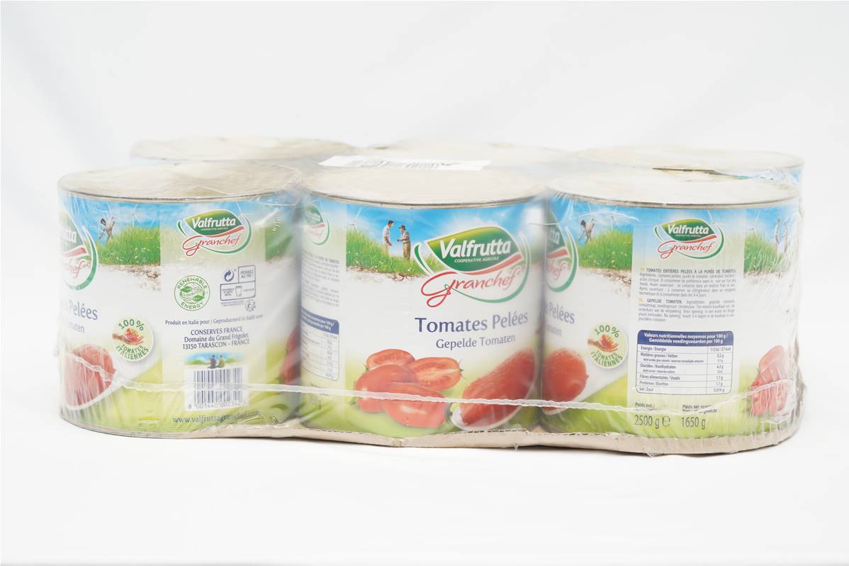 Tomate pelée entiere boite 3/1