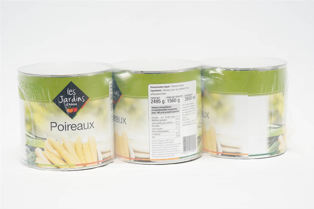 Poireau entier boite 3/1 pack de 3
