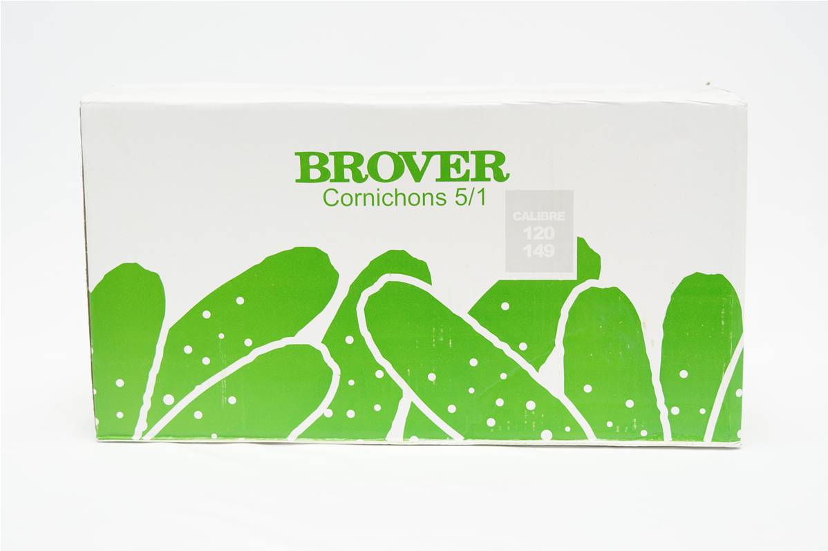 Cornichon 120/150 boite 5/1 Brover