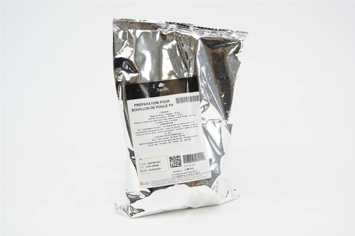 Bouillon poule poche d\'1kg Apollo