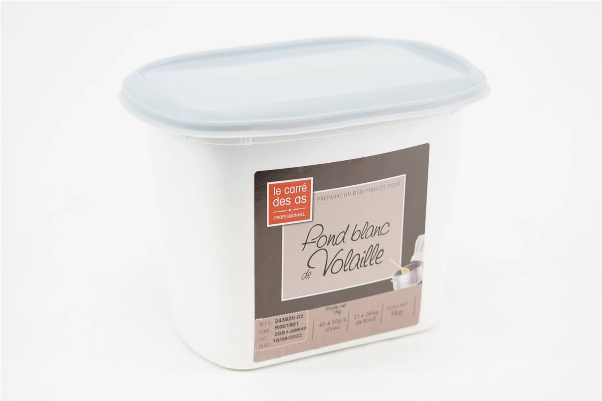 Fond blanc volaille pot d\'1kg Carré des As